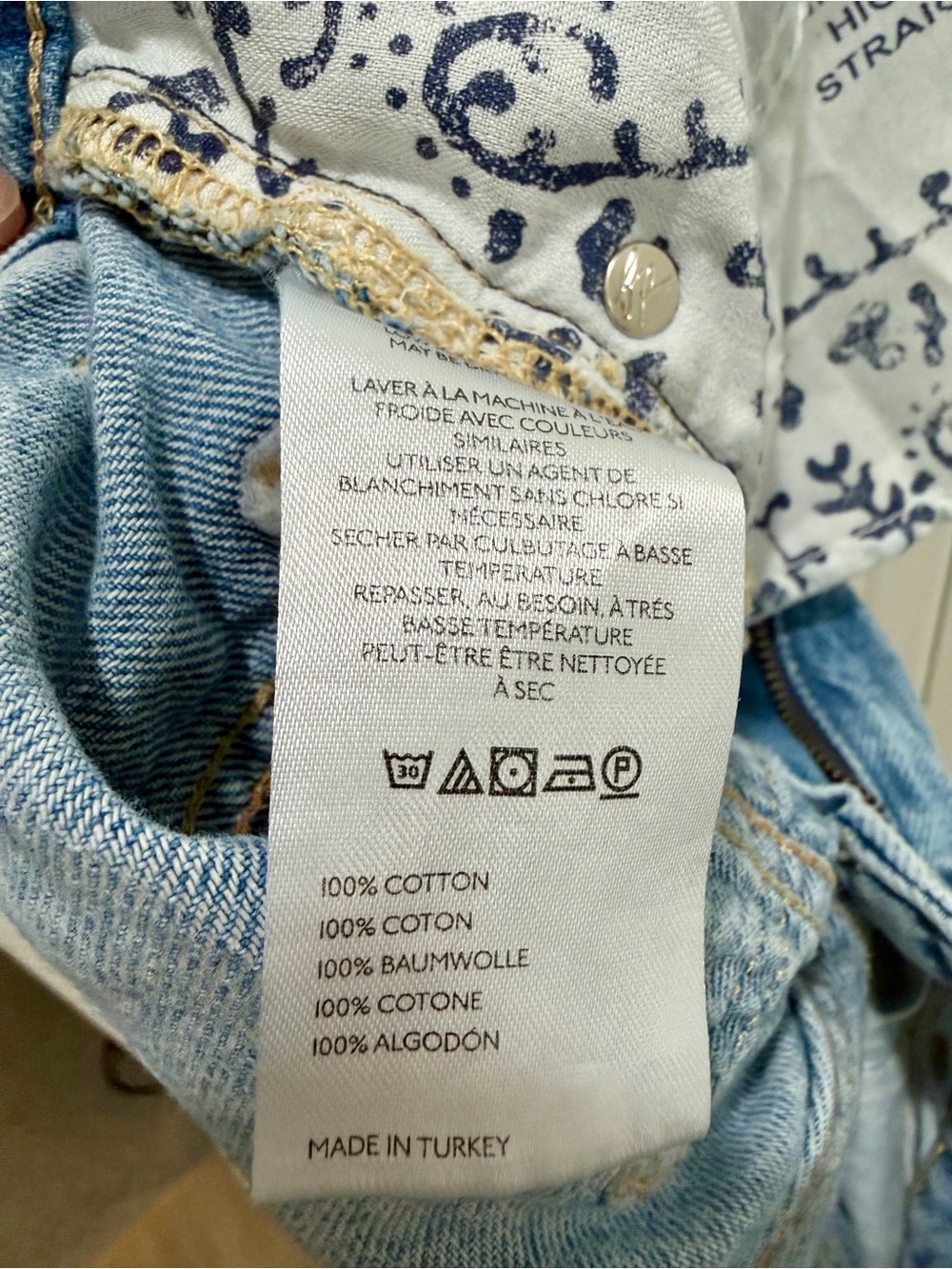 We The Free Tinsley Baggy High Rise Straight Leg Jeans in Light Blue - Picture 8 of 8